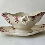 Saucière, porcelaine opaque Gien - service Printemps