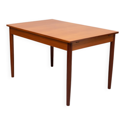 Superbe table à manger extensible en teck Pastoe des années 1960