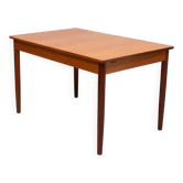 Superbe table à manger extensible en teck Pastoe des années 1960