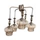 Mid-century modern cascade chandelier veb narva leuchten, germany, 1970s.