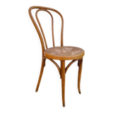 Bistro chair Horgen Glaris in curved wood and caning, Switzerland, circa 1900.