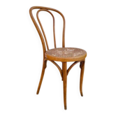 Chaise bistrot Horgen Glaris en bois courbé et cannage, Suisse, vers 1900