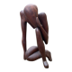 Sculpture en bois "Le penseur"