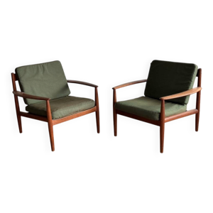 Paire de fauteuils danois - grete