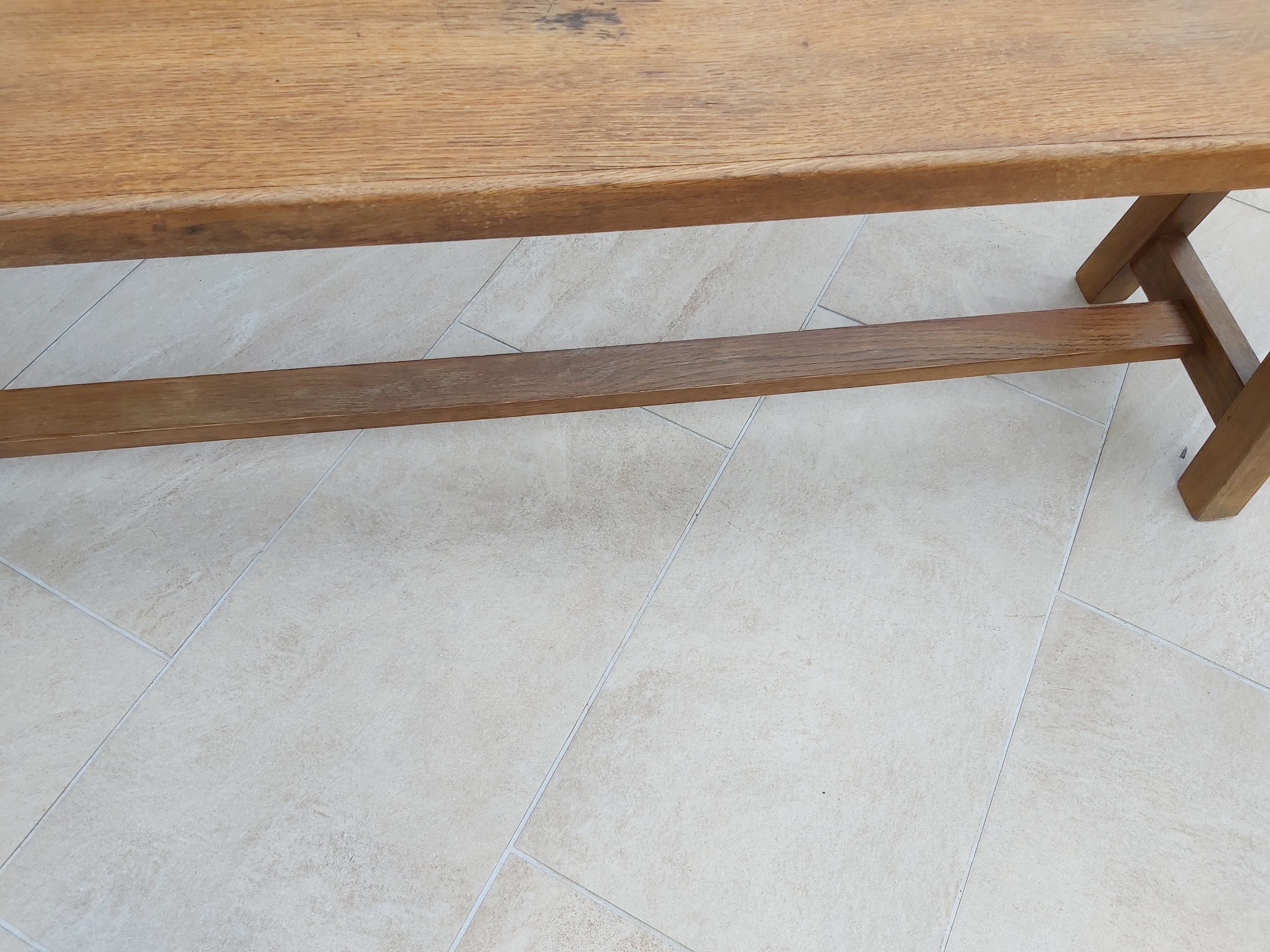 Pair of oak benches