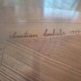 Brass coffee table engraved by Christian Krekels
