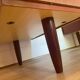 Bureau Double Caisson Vintage Capelle - Années 60 Teck/Acajou