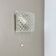 Small Cubic Textured Glass Wall Light in the Style of Orrefors, Germany, 1970s