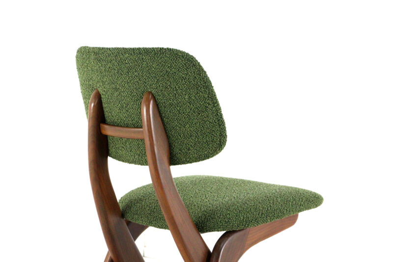 4 chaises ciseaux AwA restaurées, Pays-Bas milieu XXème