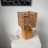 Constructivist wooden table lamp