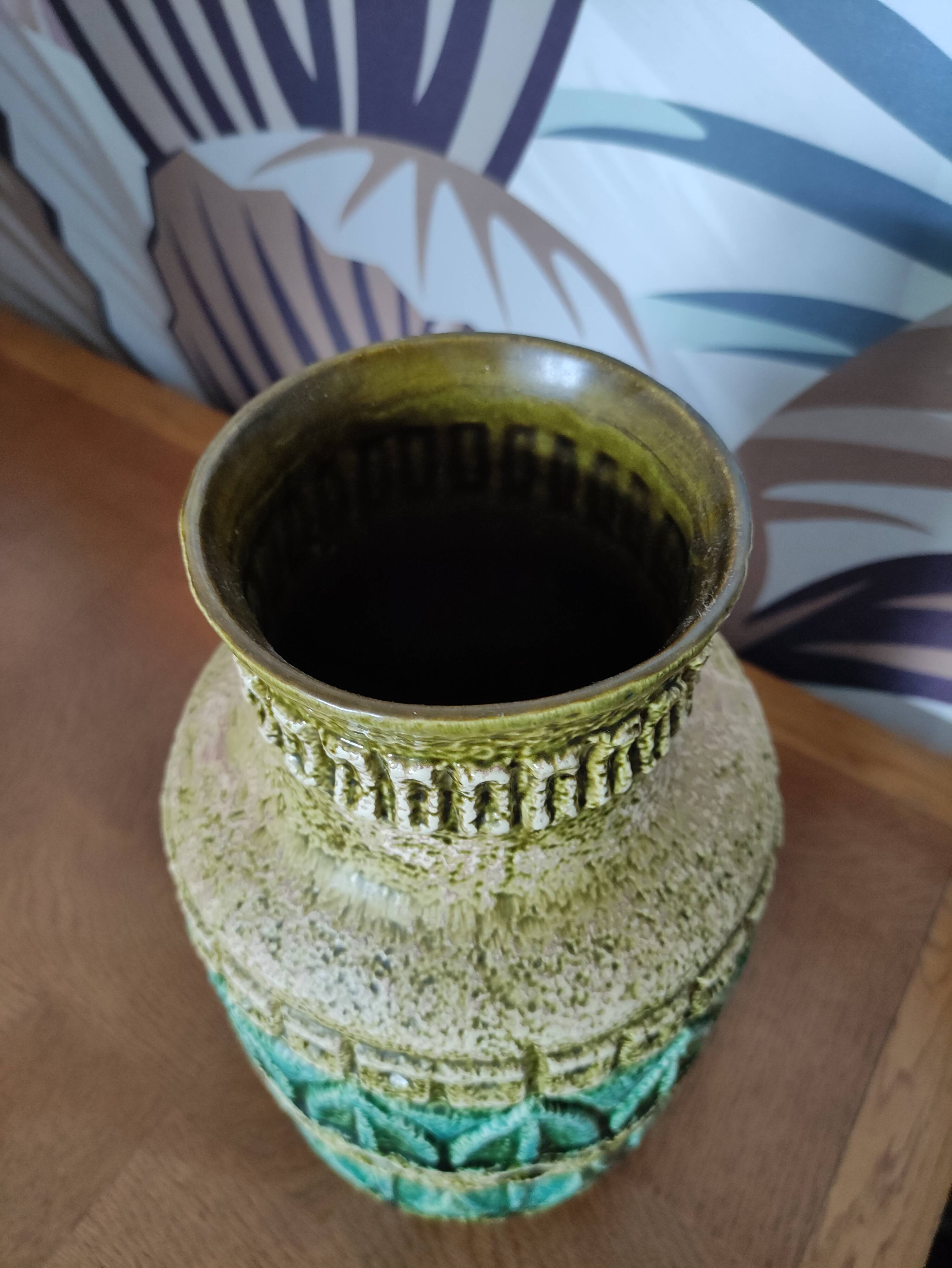 West Germany ceramic vase by Bay