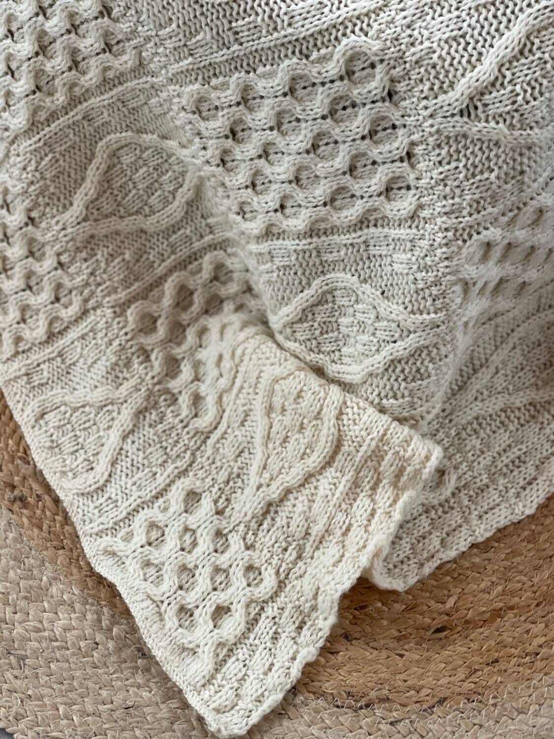 Pure natural wool English blanket