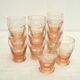 Set de 11 verres gobelets art déco