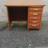Vintage desk 2 drawers 1 locker