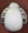 Important cracked ceramic boule vase from the Art Deco period.