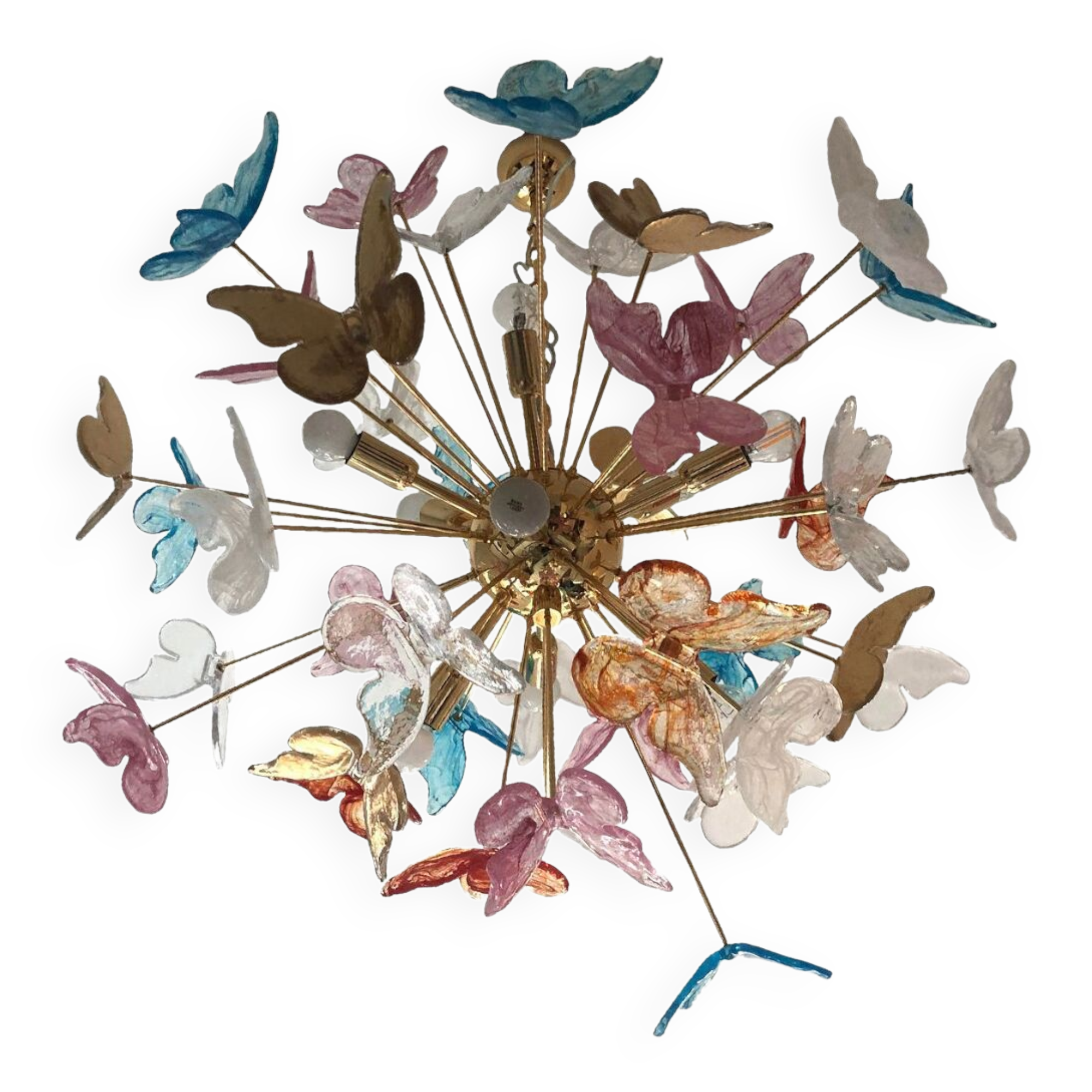 Murano glass sputnik chandelier