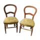 Paire de chaises Louis Philippe en merisier