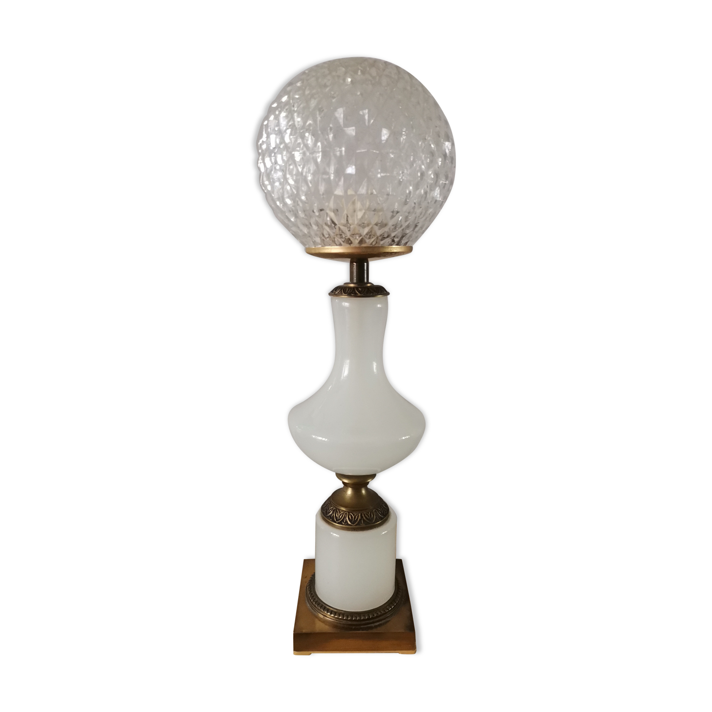 Vintage opaline lamp