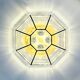 XL Mid-Century Glass Ceiling Light from Limburg, Germany, 1960s/1970s