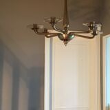 Blown glass chandelier