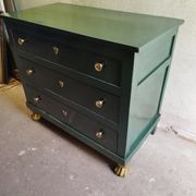Chest of drawers xixth with green patina