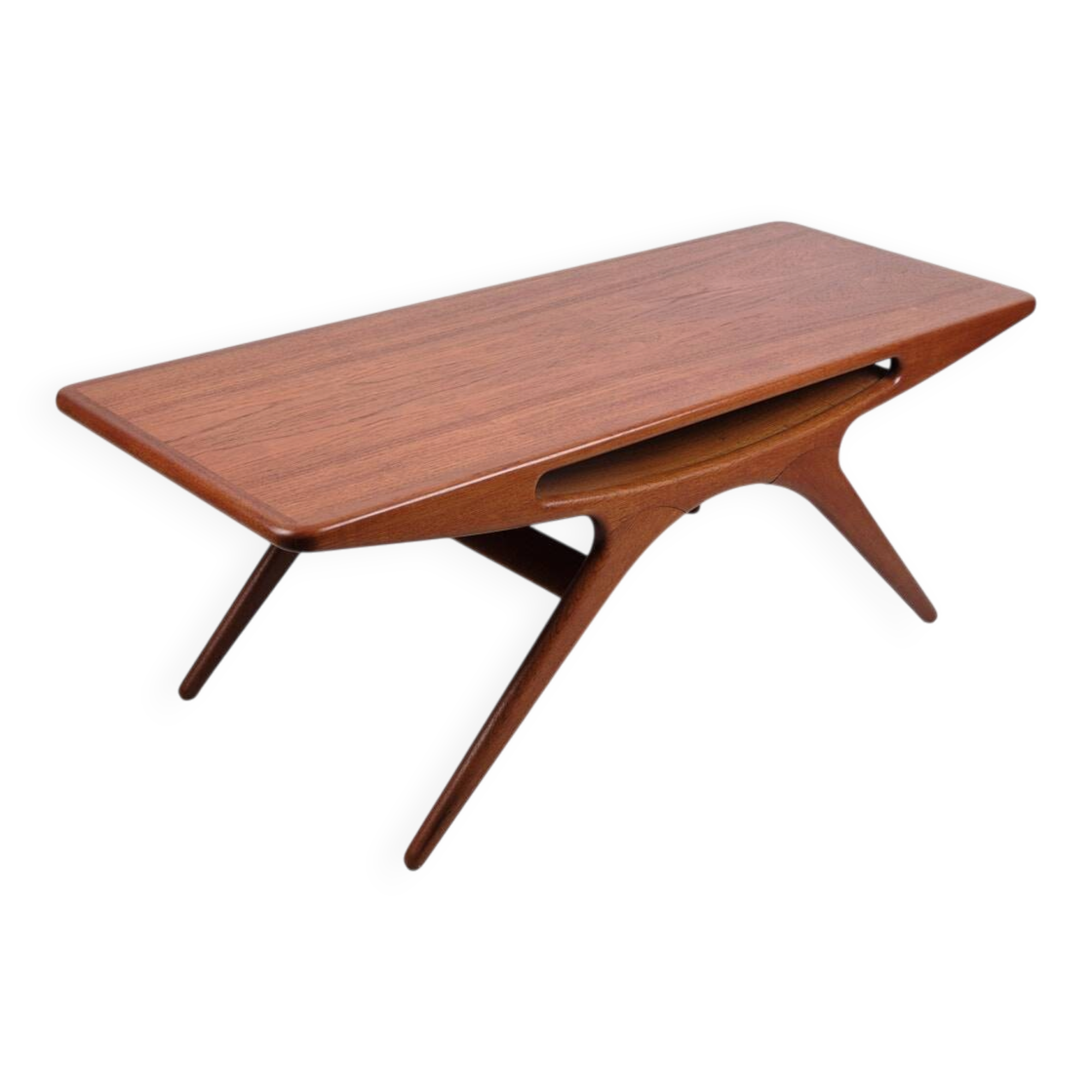 Coffee table - Model "Smilet" - teak - Johannes Andersen - CFC Silkeborg - 1960s