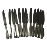 Box of 12 large knives from Alfémide production Christofle