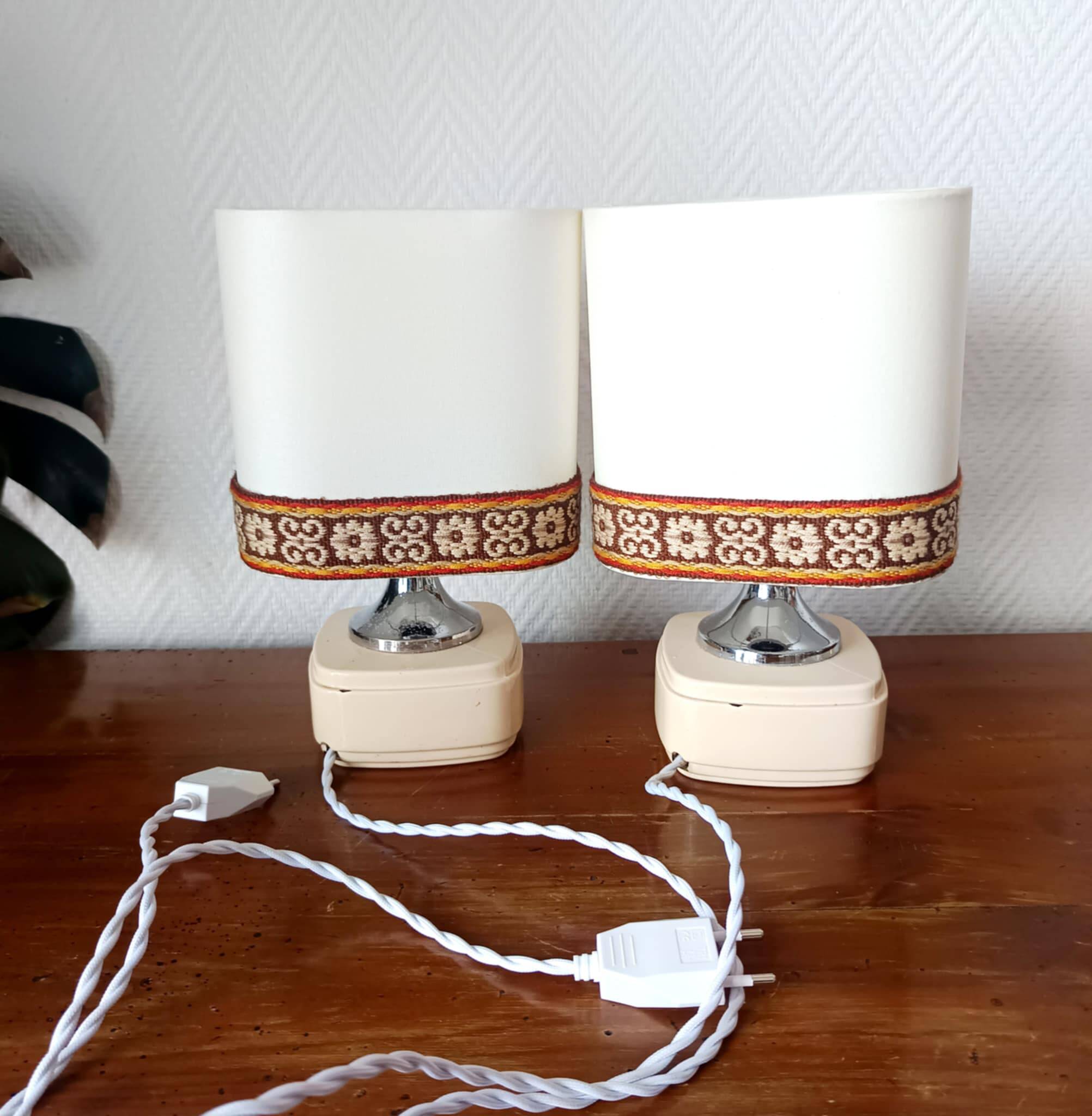 Pair of vintage 1970s lamps
