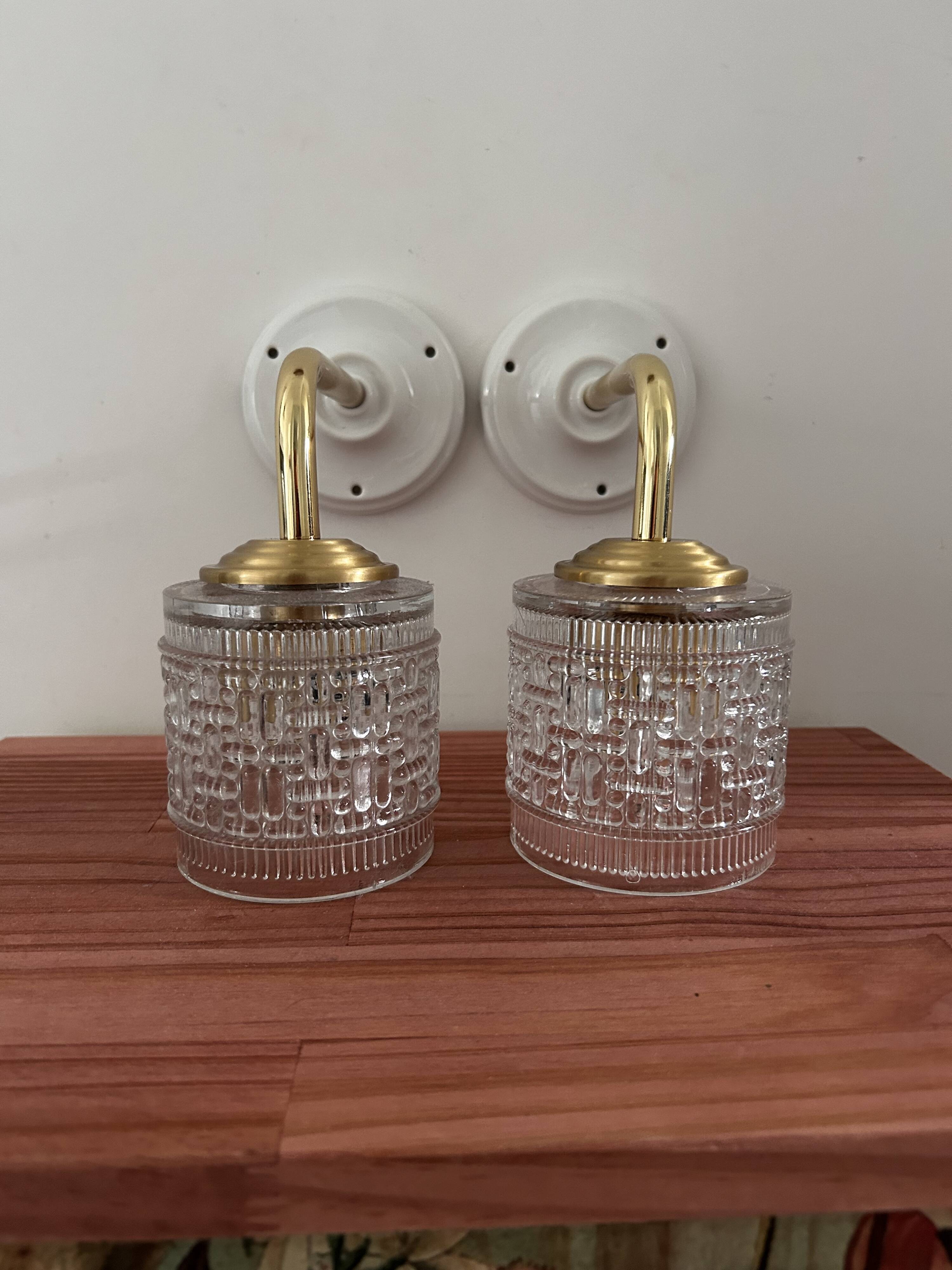 Pair of vintage wall sconces