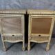 Pair of rattan bedside tables