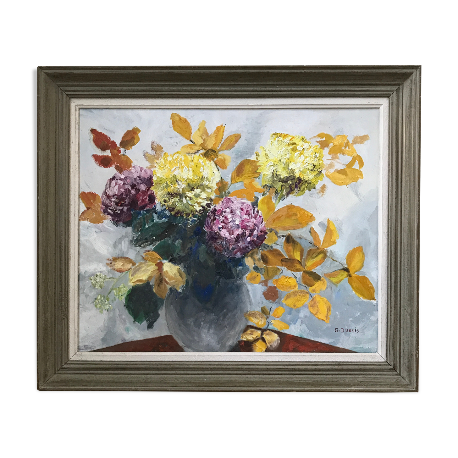 Country bouquet painting G.Dubois