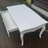 Louis XV style white painted coffee table
