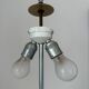 Large Space Age lamp in metal and ceramic.