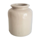 Old white mustard pot