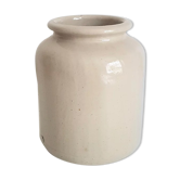 Old white mustard pot