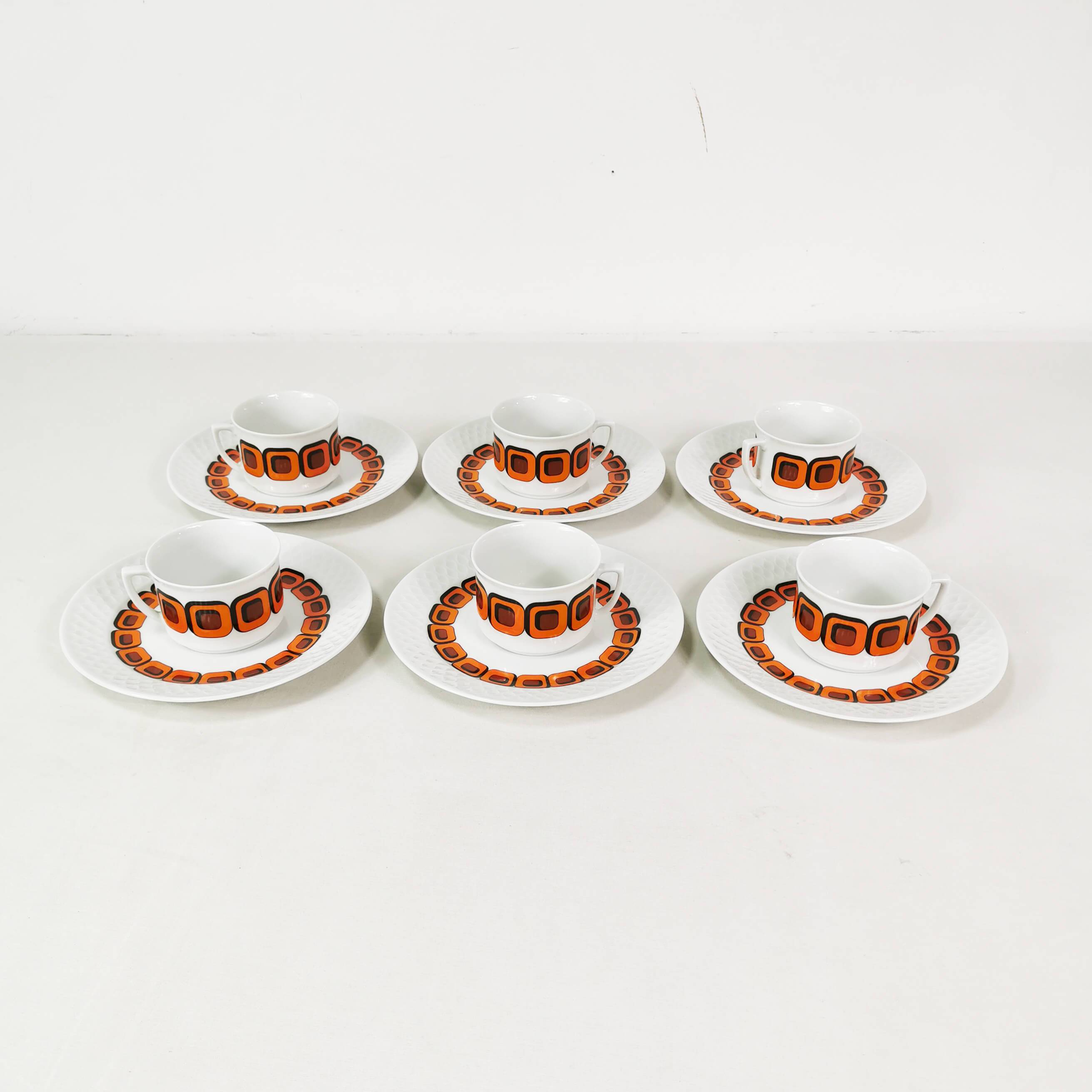 Space age coffee and tea set, Schirnding, Germany, 1970s.