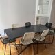 Set of 6 murgi caravan chairs 3 black 3 ivory