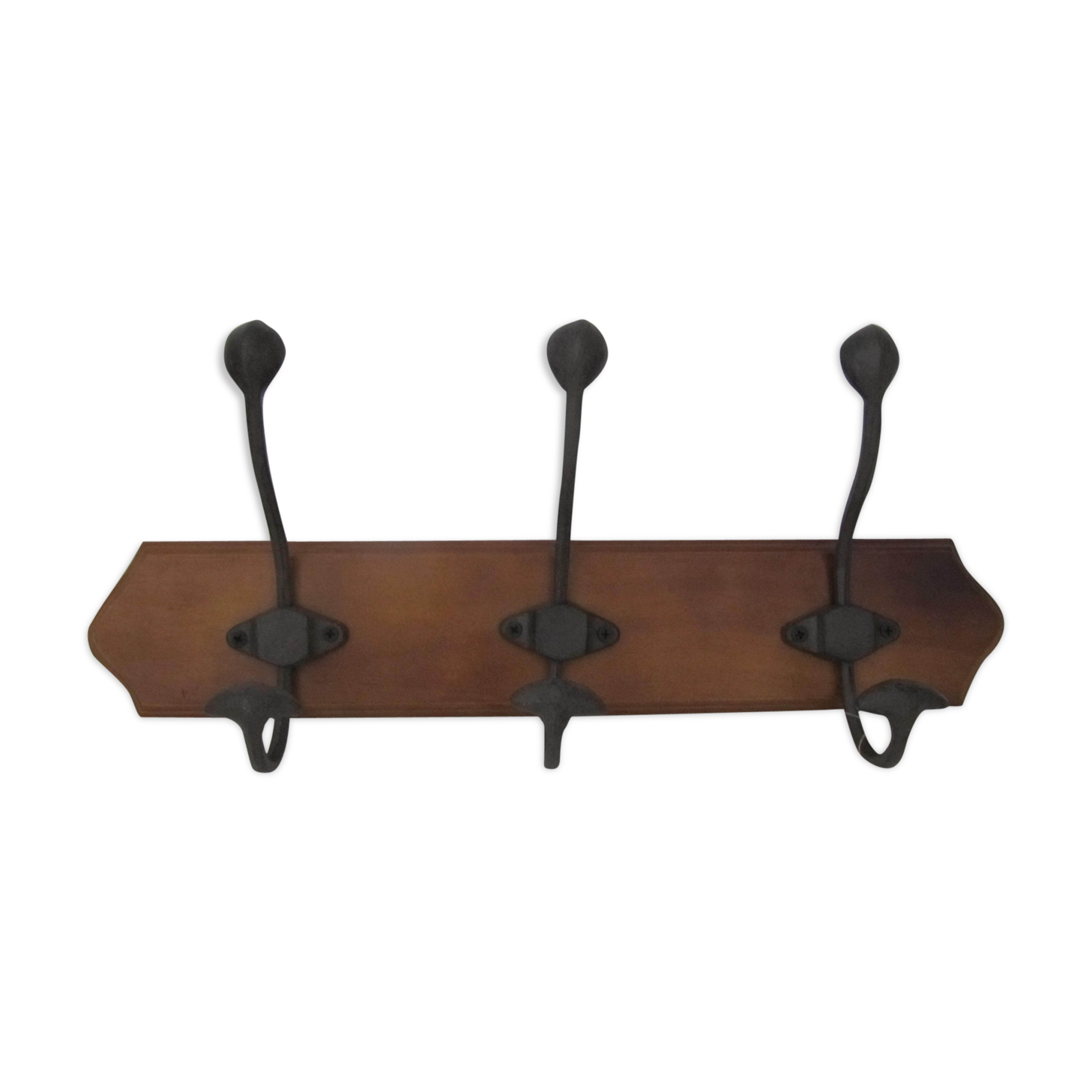 Coatrack wood and cast iron
