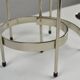Pair of White Metal “Spiral” Candle holders by Gunnar Ander for Ystad-Metall, Sweden, 1960s