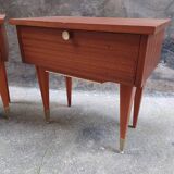 Pair of bedside tables, 60'S