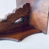 Antique wooden wall shelf
