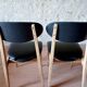 6 chaises vintage scandinave en teck années 1960