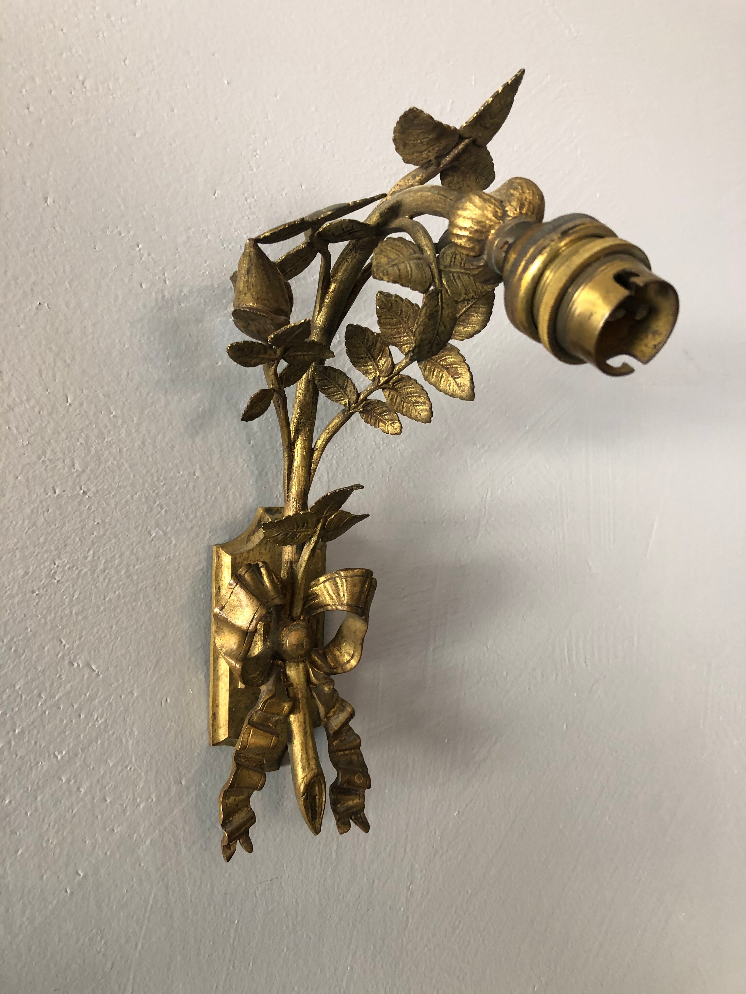 Bronze sconce late 19th century