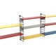 D. Dekker wall unit with shelves for Tomado Holland