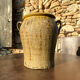 Ancient terracotta pottery jar