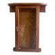 Vintage wall cabinet / mini showcase / wall cabinet: glass & wood