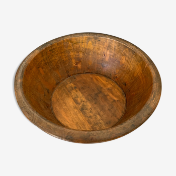 Fruit basket, solid wooden bowl