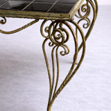 Wrought iron coffee table