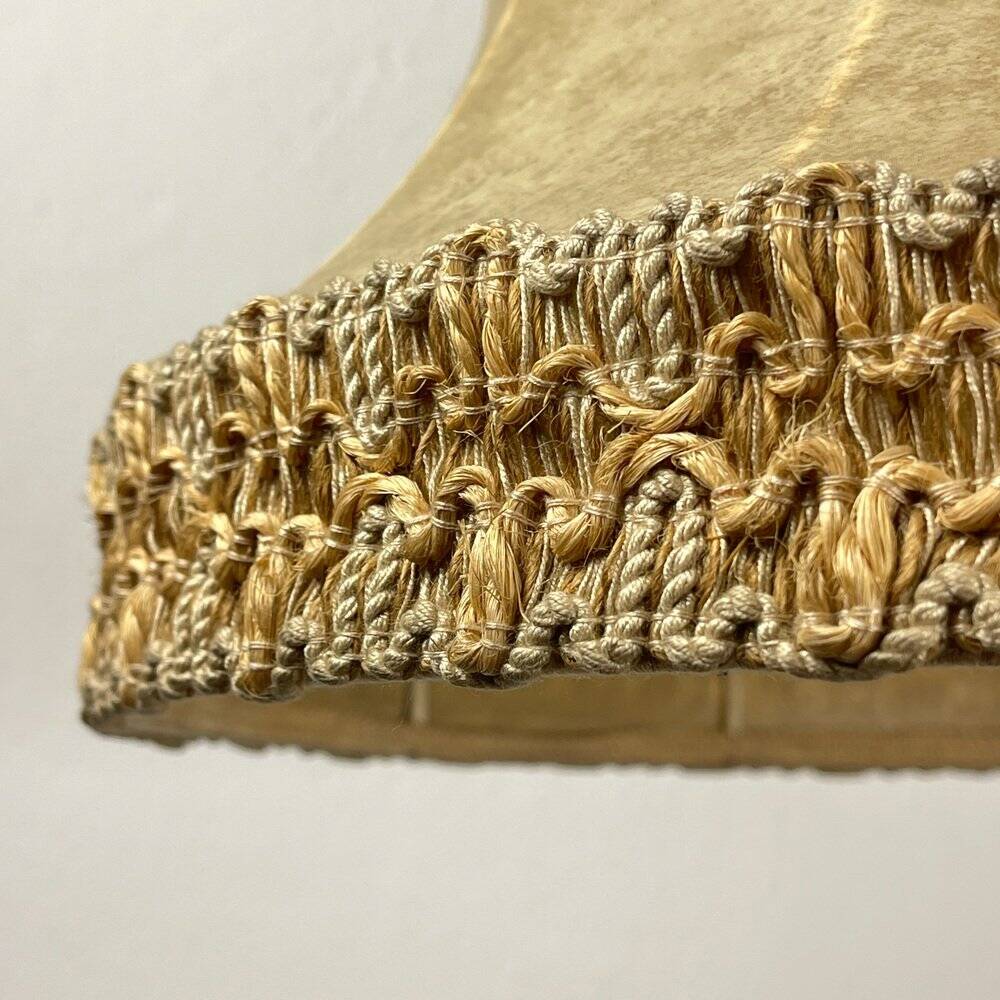 Vintage leather pendant lamp, 1950s.