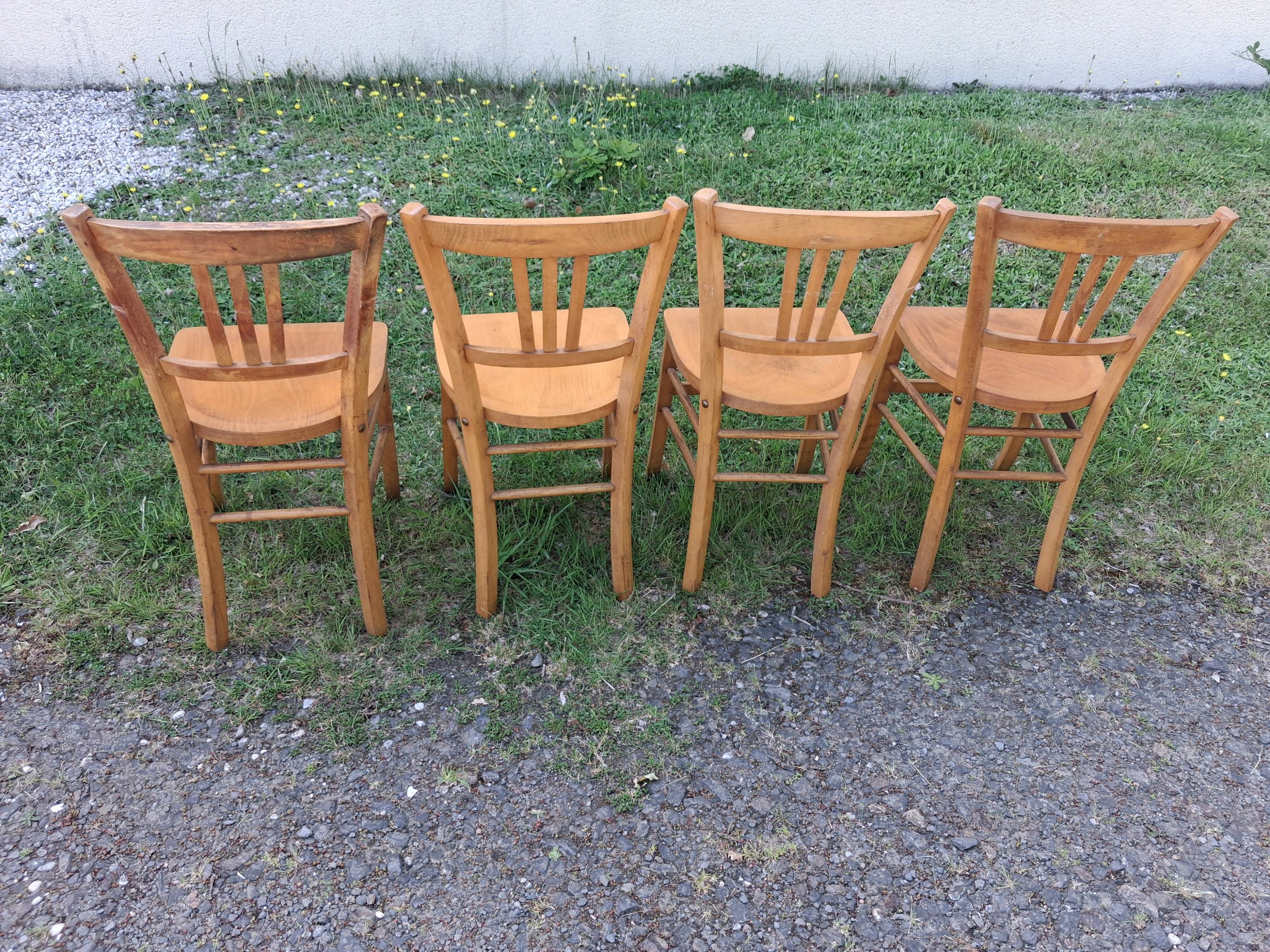 Lot de 4 chaises bistrot